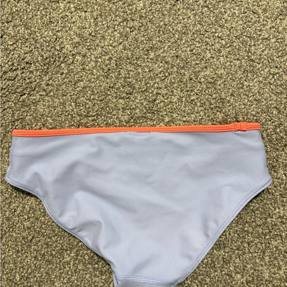 Ivivva by Lululemon Kid's Striped Swim Bottoms - Green and Blue Girl's Size 8 - Picture 6 of 8